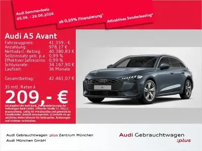 Gebraucht Audi A5 204 PS (150 kW) 2025 Horizontblau metallic Kombi