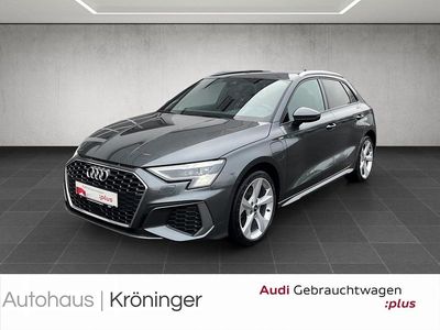 Gebraucht Audi A3 Sportback e-tron S-Line 204 PS (150 kW) 2023 Daytonagrau perleffekt Kleinwagen