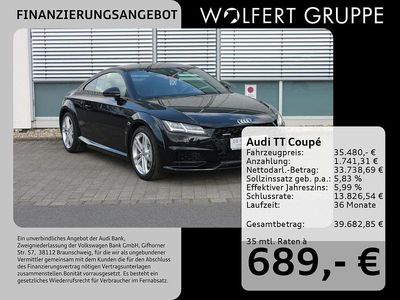 Gebraucht Audi TT Design 245 PS (180 kW) 2020 Mythosschwarz metallic Coupé