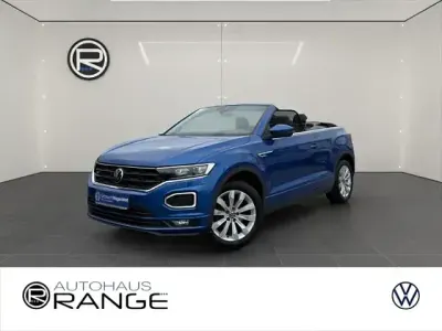 Gebraucht VW T-Roc Cabriolet R-line 150 PS (110 kW) 2021 Blau Cabrio
