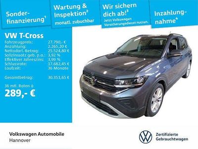 Gebraucht VW T-Cross Life 150 PS (110 kW) 2025 Grau SUV