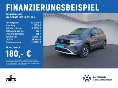 Gebraucht VW T-Cross Goal 95 PS (69 kW) 2025 Grau SUV