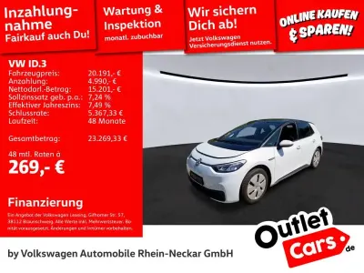 Gebraucht VW ID.3 Pure 110 kW (150 PS) 2022 Weiß Kleinwagen