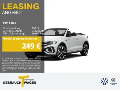 Używany VW T-Roc Cabriolet R-line 150 KM (110 kW) 2025 Biały Kabriolet
