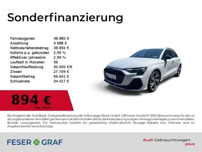 Gebraucht Audi S3 Ambiente 333 PS (244 kW) 2025 Gletscherweiß Limousine