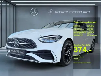 Gebraucht Mercedes C180 AMG 170 PS (125 kW) 2023 Weiß Limousine