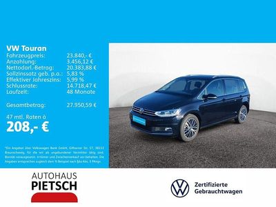 Schwarz Gebraucht 2021 VW Touran Highline Van / Kleinbus | 23.840 € (Fairer Preis)