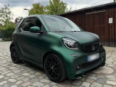 Używany Smart ForTwo Cabrio Brabus 110 KM (80 kW) 2016 Zielony Kabriolet