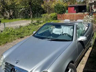 Brugt Mercedes CLK200 Elegance 136 HK (100 kW) 1999 Sølv Cabriolet