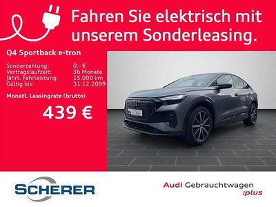 Gebraucht Audi Q4 Sportback e-tron Advanced Plus 150 kW (204 PS) 2023 Taifungrau metallic (metallic) SUV