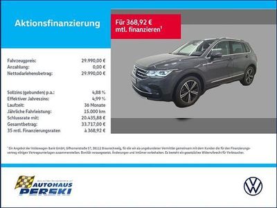 Grau Gebraucht 2023 VW Tiguan Elegance SUV | 29.990 € (Guter Preis)