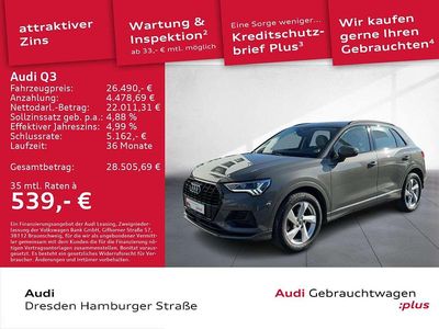 Gebraucht Audi Q3 Advanced Plus 190 PS (139 kW) 2019 Chronosgrau metallic SUV