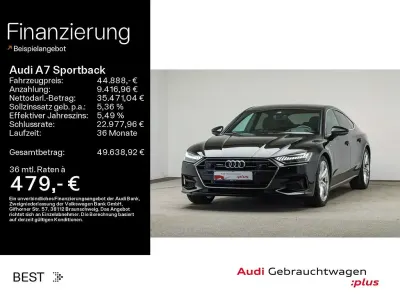 Gebraucht Audi A7 Sportback Ambiente 204 PS (150 kW) 2023 Schwarz mythosschwarz metallic (metallic) Kleinwagen