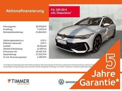 Gebraucht VW Golf VIII R-line 150 PS (110 kW) 2024 Crystal ice blue metallic Kombi