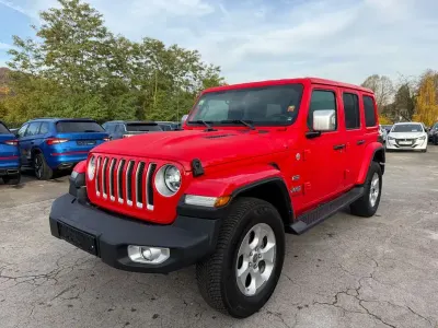 Gebraucht Jeep Wrangler Unlimited Overland 200 PS (147 kW) 2020 Rot SUV