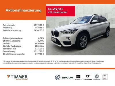 Gebraucht BMW X1 Sport Line 140 PS (102 kW) 2018 Weiß SUV