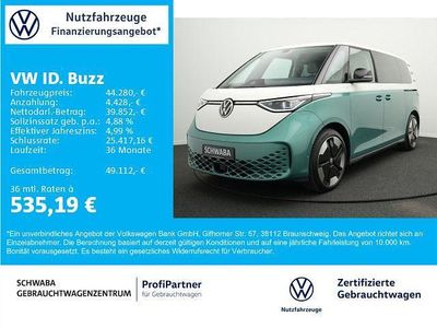 Candyweiß/bay leaf green meta Gebraucht 2023 VW ID. Buzz Pro Van / Kleinbus | 44.280 € (Fairer Preis)
