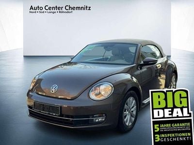 Gebraucht VW Beetle Cabriolet Design 140 PS (102 kW) 2014 Toffeebraun metallic Cabrio