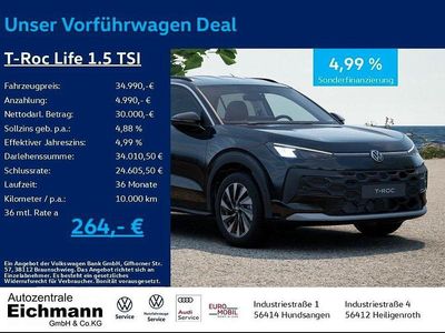 Neu VW T-Roc Life 150 PS (110 kW) 2025 Schwarz SUV