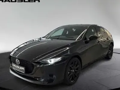 Neu Mazda 3 Exclusive-Line 186 PS (136 kW) 2025 Jet black Limousine