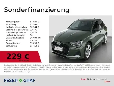 Usata Audi A3 Sportback e-tron Advanced Plus 204 CV (150 kW) 2025 Verde Utilitaria
