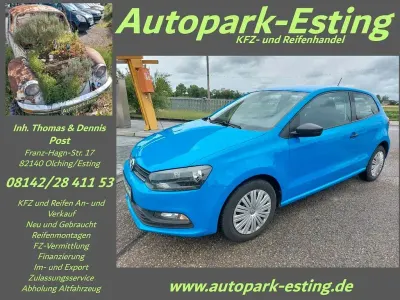 Gebraucht VW Polo Trendline 60 PS (44 kW) 2016 Blau Kleinwagen