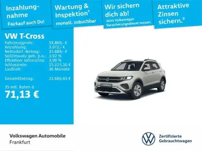 Gebraucht VW T-Cross Life 95 PS (69 kW) 2025 Grau SUV