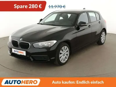 Gebraucht BMW 116 109 PS (80 kW) 2018 Schwarz ii bonnet fluid black Kleinwagen