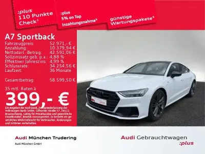 Gebraucht Audi A7 Sportback Sport 299 PS (219 kW) 2023 Weiß Kleinwagen