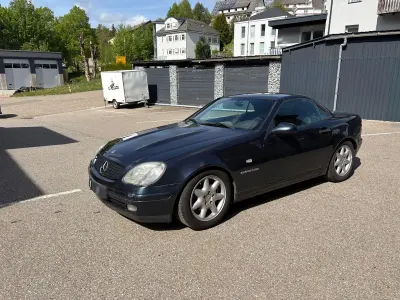 Gebraucht Mercedes SLK320 193 PS (141 kW) 1998 Blau Cabrio