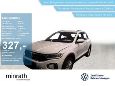 Gebraucht VW T-Roc Life 150 PS (110 kW) 2023 Weiß SUV