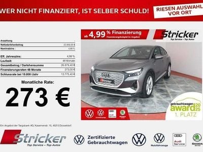 Gebraucht Audi Q4 Sportback e-tron S-Line 125 kW (170 PS) 2022 Grau SUV