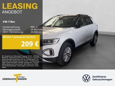 Gebraucht VW T-Roc Life 150 PS (110 kW) 2025 Weiß SUV