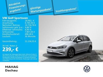 Gebraucht VW Golf Sportsvan United 131 PS (96 kW) 2020 Silber Van / Kleinbus