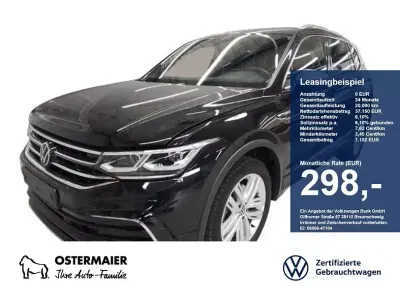 Gebraucht VW Tiguan Allspace R-line 200 PS (147 kW) 2024 Deep black perleffekt SUV