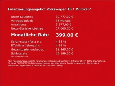 Usado VW Multivan Trendline 2020 Andere Monovolume