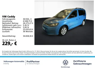 Gebraucht VW Caddy Life 122 PS (89 kW) 2025 Blau Van / Kleinbus