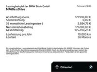 Neu BMW M760e Comfort Edition 571 PS (419 kW) 2026 Oxidgrau (grau) Limousine