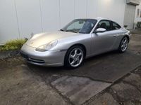 gebraucht Porsche 996 911 Coupe Schalter Turbo Sitze silber/blau innen