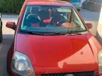 Gebraucht Ford Fiesta 80 PS (58 kW) 2008 Rot Kleinwagen
