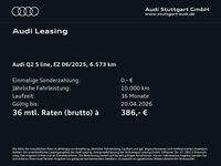Gebraucht Audi Q2 S-Line 150 PS (110 kW) 2025 Gletscherweiß metallic SUV