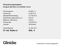 Neu Peugeot e-208 Allure 100 kW (136 PS) 2025 Blau/typ aussenverkleidung metallic drei schichten perlmutt Kleinwagen