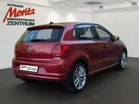 Gebraucht VW Polo Highline 90 PS (66 kW) 2014 Rot Kleinwagen