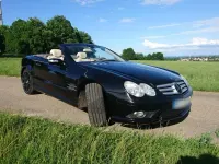 Gebraucht Mercedes SL500 387 PS (284 kW) 2007 Schwarz Cabrio