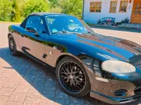 Gebraucht Mazda MX5 110 PS (80 kW) 2004 Schwarz Cabrio