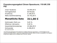 Gebraucht Citroën Spacetourer 150 PS (110 kW) 2021 Grau Van / Kleinbus