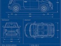 Gebraucht Fiat 500C Lounge 69 PS (50 kW) 2019 Blau Cabrio