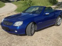 Gebraucht Mercedes SLK200 163 PS (119 kW) 2003 Blau Cabrio