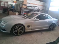 Gebraucht Mercedes SL500 306 PS (225 kW) 2001 Silber Cabrio