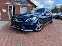 Gebraucht Mercedes C200 AMG line 136 PS (100 kW) 2016 Blau Kombi